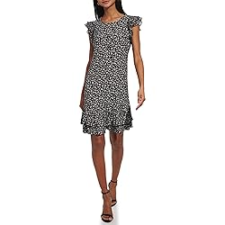 Tommy Hilfiger Flutter Sleeve Sheath Dress