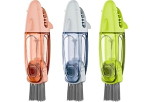 Cleangor 3 in 1 Multifunctional Cup Lid Cleaning Brush, Cup Crevice Cleaning Tools for Tight Spaces, Portable Cup Lid Cleaner