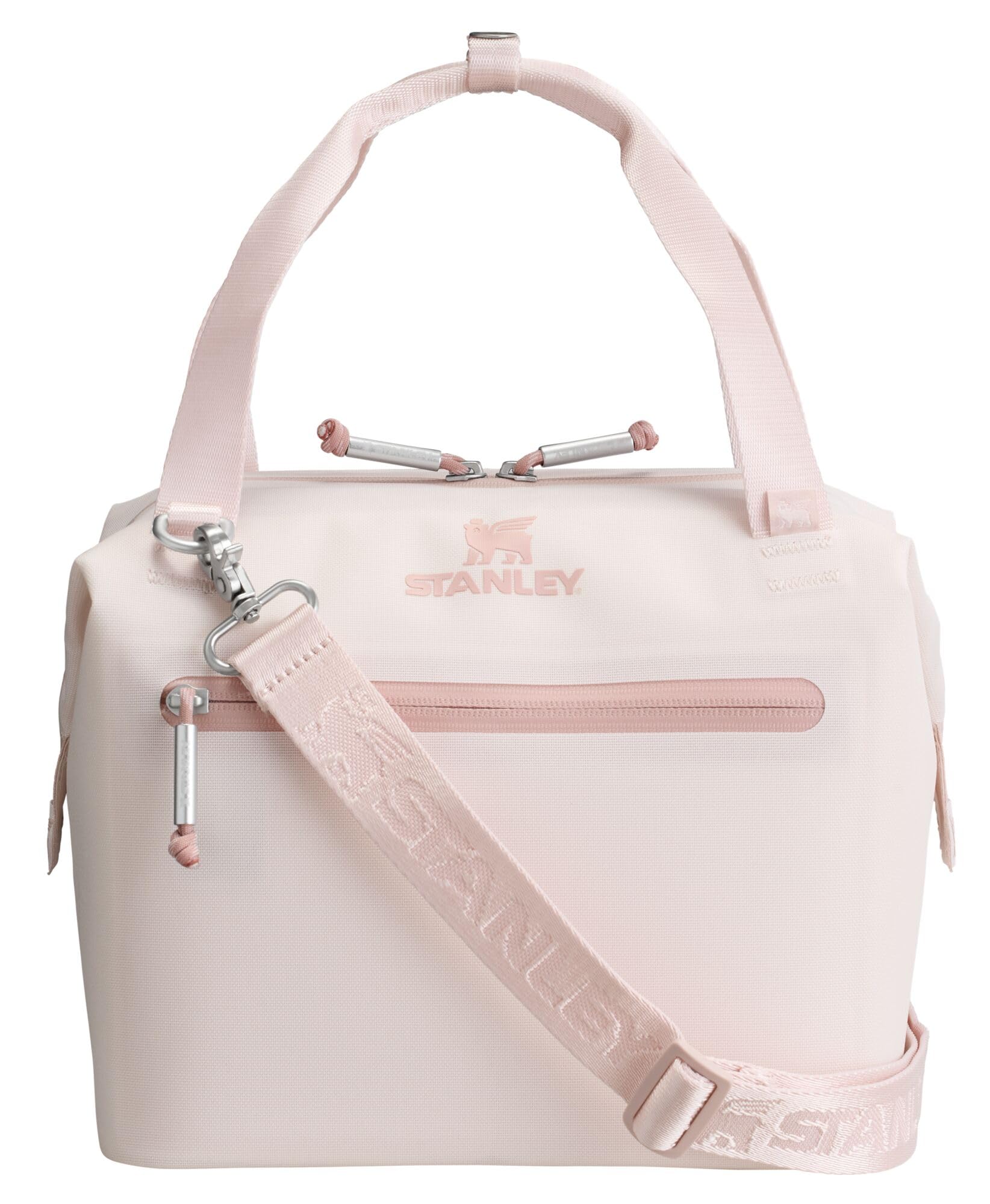 Stanley All Day Julienne Mini Soft Cooler Bag and Lunch Box 7.4 Quarts | 10 Can Cooler with Handles and Strap | Stays Cold for Hours | Insulated Travel Bag with Zipper | BPA-Free | Rose Quartz Image