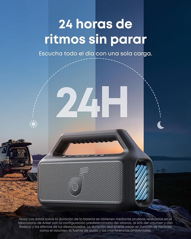 Boom 2 Altavoz Bluetooth Potente 80 W, 24 h, IPX7