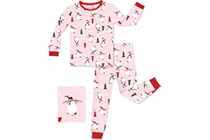babee Reshinee Bamboo Viscose Toddler Girls Kids Pajamas Unicorn Mermaid Pjs Long Sleeve Snug fit 12M-8Y 2pcs Soft Jammies