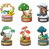 Reement Pok&eacute;mon Forest Small Nothing Series Peaceful Moments! 6Pieces, 1 Box, Single Size (H x W x D): 4.5 x 2.8 x 2.8 inches (115 x 70 x 70 mm), PVC, ABS