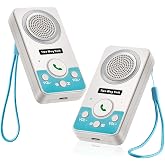 VJANW Intercoms Wireless for Home Two Way Natural Conversation Hands Free | Easy to Use, 1600Ft Long Range Wireless Intercom System, 4 Ringtones 8 Volume Levels, Up to 10 Days Standby, White(2 Pack)