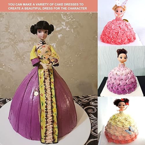 DOERDO Doll Dress Cake Pan Mold Princess Doll Cake Bottom Mold