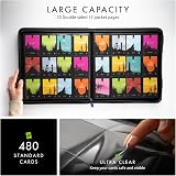 Vault X 12 Pocket Trading Card Zip Binder 480 Cards Blue view 4