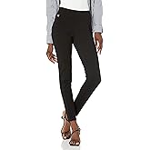 Zac & Rachel Womens Pull on Ankle Pant with Metal Tab