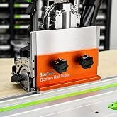 SpeTool Aluminum Domino Joiner Connector for FESTOOL DOMINO DF500 DF700,Compatible with Festool, Makita, Milwaukee &amp; Evolution Guide Rails