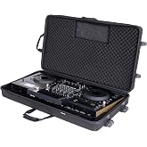 Headliner Pro-Fit&trade; Case Compatible with Pioneer DJ Opus Quad With Wheels | Molded EVA Shell, Water-Resistant Polyester Exterior, Removable Snug-Fit Foam, Handle &amp; Detachable Shoulder Strap
