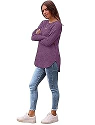 Saloogoe Long Sleeve Shirts for Women Dressy Casual