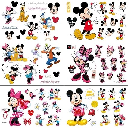 Kibi Stickers Muraux Mickey Stickers Muraux Minnie Et Mickey Stickers Muraux Enfants Mickey Stickers Muraux Chambre Bebe Autocollants Mickey Mouse Autocollants Enfants Mickey Amazon Fr Bebes Puericulture