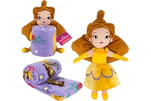 Northwest Beauty & The Beast Travel Set - 2 Piece Kids Travel Set Includes Blanket 40" X 50" & Plush