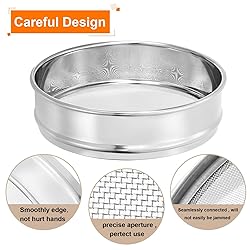 PATIKIL 35 Mesh Lab Sieve, 8" Diameter Test Sieve
