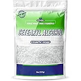 Myoc Cetearyl alcohol, (227 gm / 8 Oz)- cosmetic grade, no adulterants, non-GMO, paraben free, cGMP quality, pure and used fo
