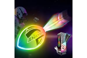KASTUMBGA Premium Foam Glow in The Dark Football, Latest LED Light up Football, Color-Changing-Perfect Birthday&Camping Gift for Kids 8-15+,Sports&Outdoors Toys for Ages Kids 8 9 10 11 12 13 14 15