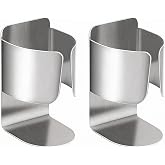 BelleJoomu Electric Toothbrush Holder, Silver, Wall Mount | 2 Pack