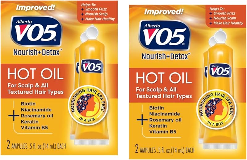Alberto VO5 Hot Oil Therapy Treatment 2 Count 0.5oz Pack