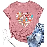Book Lover Shirts for Women Funny Bookworm Reading T-Shirt I Have No Shelf Control Teacher Librarian Bookish Tee Tops