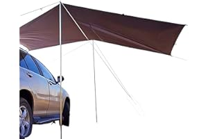Fay Bless Camping Tarp for SUV Car,Lawn & Garden,Beach, Multifunctional Waterproof Fly Tent Tarp 440cm x 200cm, Anti-UV Light