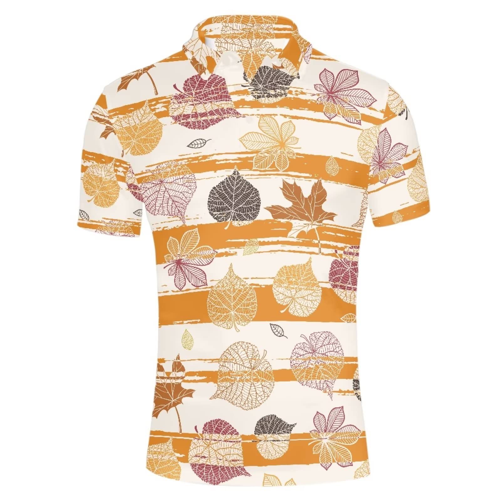 HUGS IDEA Adult Men Short Sleeve Shirts with 3