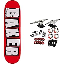 Baker Skateboard Complete Brand Logo White 8.125