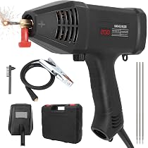 thumbnail image 2 of Handheld ARC Welder Gun - 110V 10-200A Portable Stick Welder, IGBT Inverter, LCD Display, Includes Face Shield & Rods 2 of 14