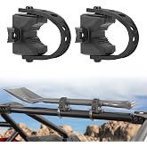 KEMIMOTO Type A UTV ATV Shovel Holder Rubber Clamp Grip Mount Kit | Fits 1"-1.5" Dia. Tools, Clamps Mount For 0.5"-0.75"-1.5" Bar Tube Tool Grip Quick-Release Snowmobile Golf Cart Accessories