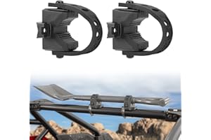 KEMIMOTO Type A Shovel Holder Rubber Clamp Grip Mount Kit Fits 1"-1.5" Dia. Tools, Clamps Mount For 0.5"-0.75"-1.5" Bar Tube 