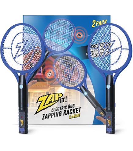 Raquete Mata Mosquito SWAT IT! - 4000 Volts, Recarregável USB, Pack 2 Unidades