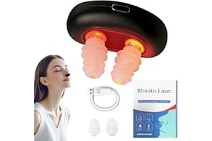 Red Light for Nose, Protable LED Nasal Device for Dry Nose & Sinus Comfort, Nomorecolds, USB-Rechargeable (Black)