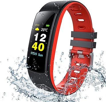 Fitness Reloj de Pulsera con pulsómetro Resistente al Agua IP67 ...