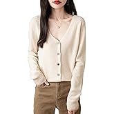Chanyarn Women's 100% Merino Wool Cardigan 2025 Fall Winter Sexy V Neck Long Sleeve Lightweight Knit Cardigan Sweater