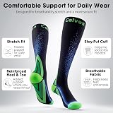 Calves Kelson 2 Pairs Compression Socks 20-30 mmHg Knee High for Women Men view 3