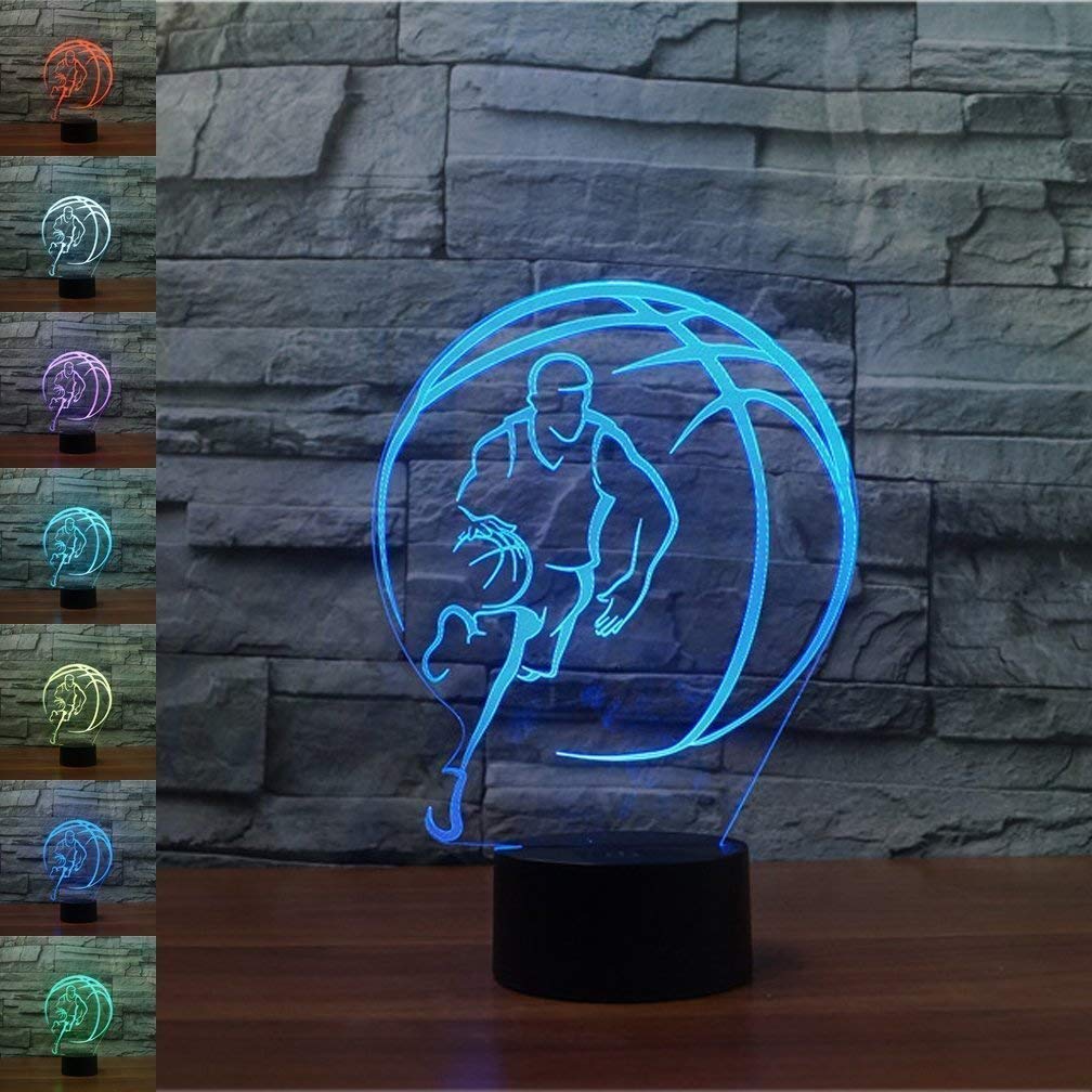 Best 3d desk lamp basketball