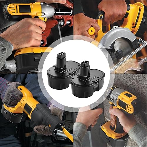 ANTRobut 2Pack Replacement Dewalt 18V XRP Battery and Charger DC9320  for 18 Volt Batteries DC9096 DC9099