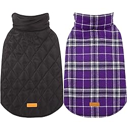 Kuoser Waterproof Dog Coat, Reversible Dog Jacket