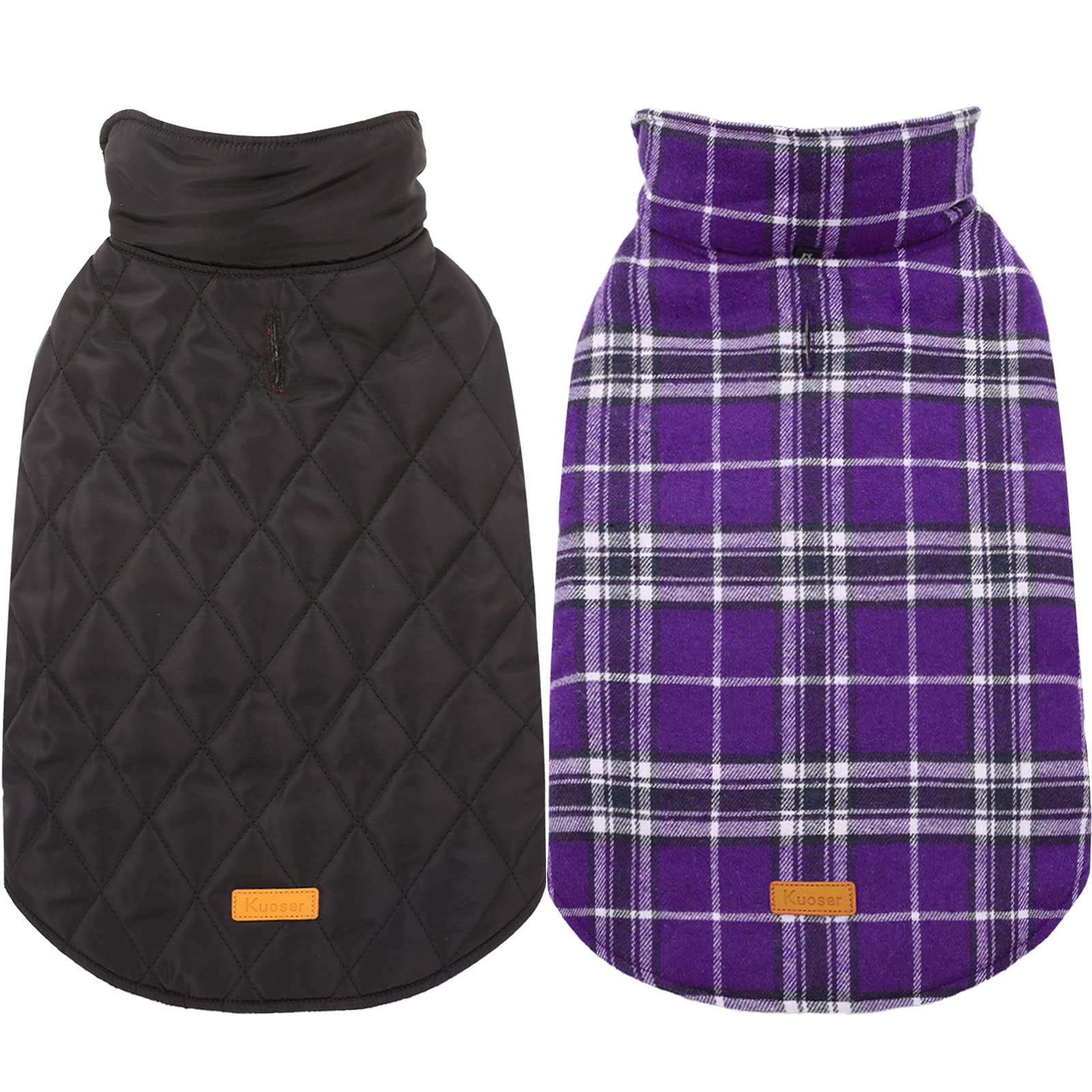 Kuoser Waterproof Dog Coat, Reversible Dog Jacket