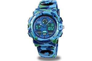 cofuo Kids Digital Sport Watch, Boys Girls Waterproof Sports Outdoor Watches Children Casual Electronic Analog Quartz Wrist Watches with Alarm Stopwatch