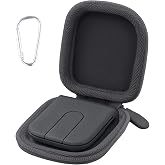 co2CREA Hard Travel Case for Logitech Mobi Fold Ultra-Portable Mouse, Black | Durable EVA Hard Shell with Soft Lining and Carabiner Clip for Secure Storage