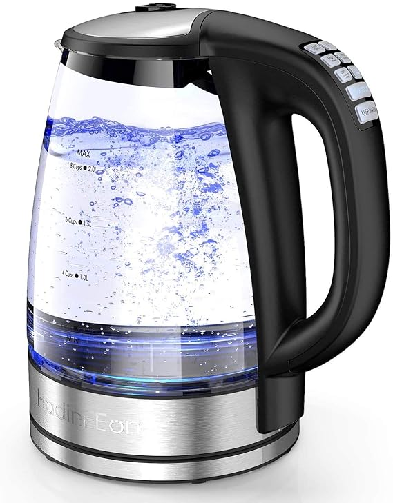 Buy Ziofy Crystal Glass Electric Kettle 1.8 Litre with LED Illumination