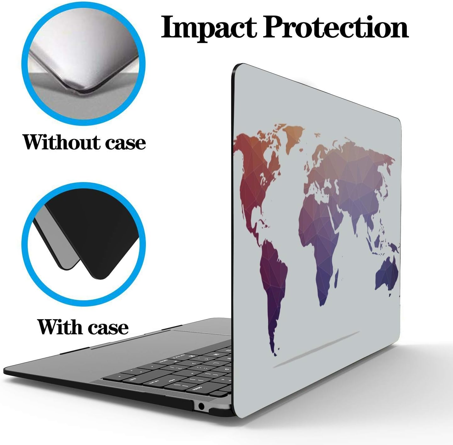 Brown Abstract World Map Macbook Air Pro 11 12 13 15 Inch Case Plastic Hard Case Shell Macbook Pro Laptop Cover Macbook Air Accessories Macbook Air Computer Case Computers Accessories Accessories