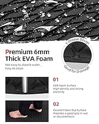 Abahub EVA Foam Boat Decking 96''x47'' Non-Slip