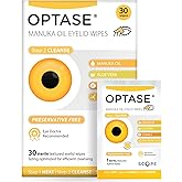 OPTASE Manuka Oil Eyelid Wipes, 30 Count – Eyelid Cleansing Wipes with Natural Manuka Oil – Preservative-Free Formula for Daily Hygiene and Eye Lid Comfort - Doctor Recommended Eye Lid Cleaning