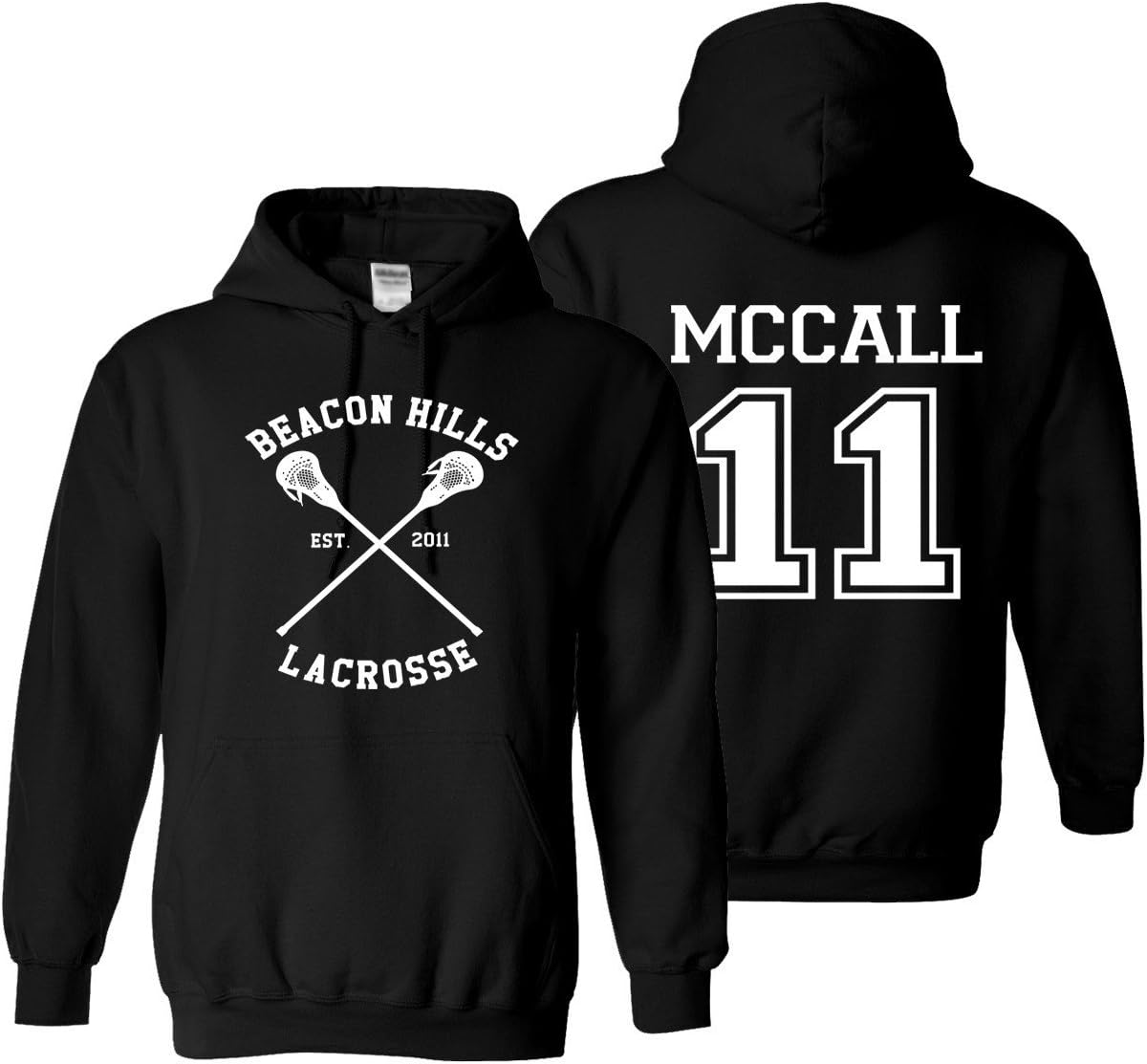 McCall 11 Lacrosse Beacon Hills Adult Sweatshirt Pullover Hoodie