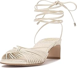 Vince Camuto Women's Lory Heeled Sandal, Creamy