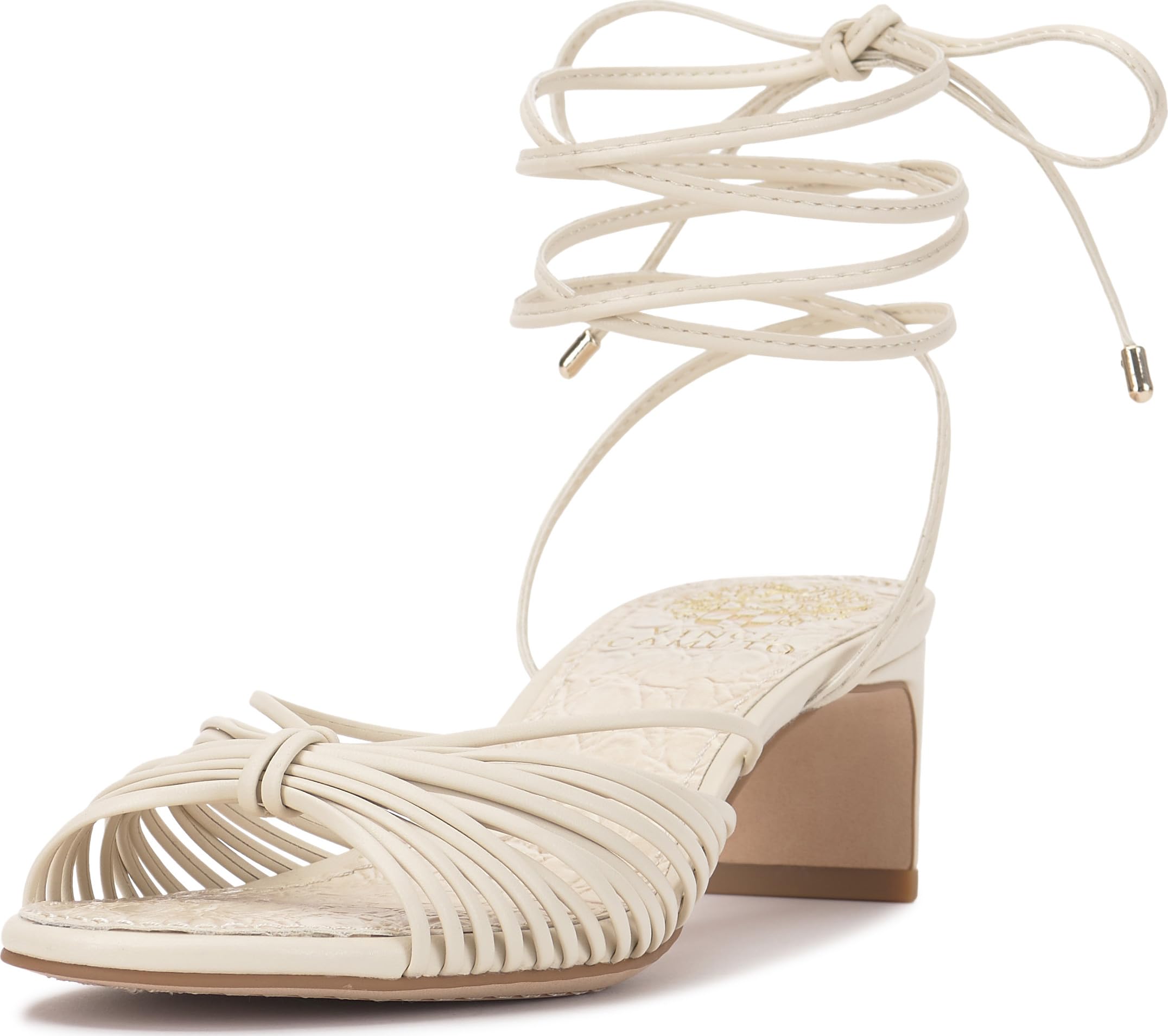 Vince Camuto Women's Lory Heeled Sandal, Creamy