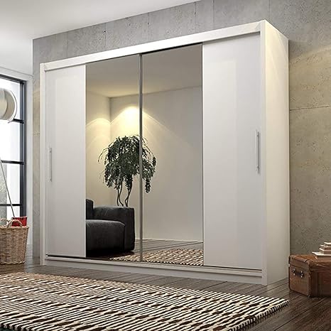 Checo Home And Garden Big Stylish Sliding Wardrobe 204cm Big