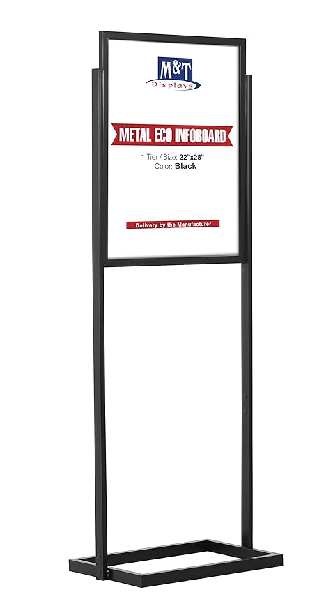 Eco Info Board Floor Standing Heavy Duty Poster Sign Holder