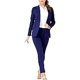Marycrafts Women’s Two Piece Suits – Business Blazer Pant Suit Set, Professional Work Outfit for Office