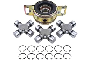 ApplianPar Drive Shaft Center Support Bearing and U-Joints kit for Toyota Tacoma 1995-2015 T100 1993-1998 Tundra 2000-2015 4WD