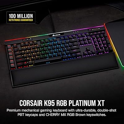 Buy Corsair K95 Rgb Platinum Xt Mechanical Gaming Keyboard Backlit Rgb Led Cherry Mx Rgb Brown Black Online In Thailand B0grkqyf